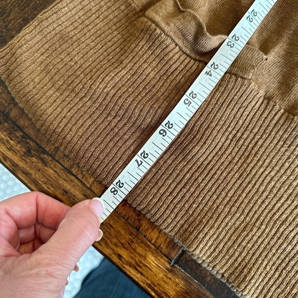 J. Crew | 100% Linen Y2K Scoop Neck Long Line Lightweight Sweater with Pockets